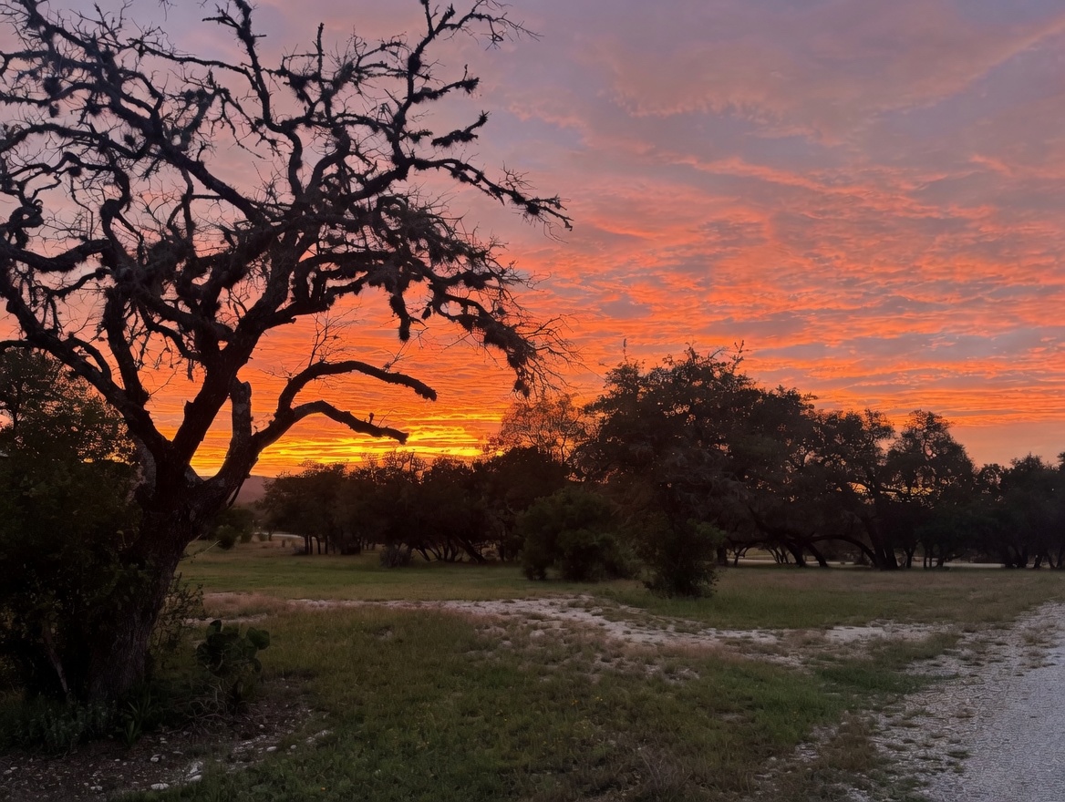 May Sunset Over the Hill Country — Bandera County, TX